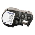 Afbeelding van Brady M4C-500-414 polyester klitmateriaal labels zwart op wit | 12,70 mm x 3,66 m (origineel) | BRAM4C-500-414