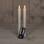 Afbeelding van Anna Collection Led Dinerkaars | 23 cm | ivoor | 3D vlam | 2 stuks | AN861NA2134