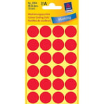 Afbeelding van Avery zweckform 3004 markeringspunten | 18 mm | rood | 96 etiketten | AVE3004