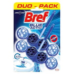 Afbeelding van Bref Toiletblok Blue Activ Chloor | 2 x 50 gram | QC-BRE-00078