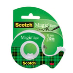 Afbeelding van 3M Scotch Magic gerecycleerde plakband met dispenser | transparant | 12 mm x 10 m | 3MXA004836004