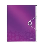 Afbeelding van Leitz 4633 WOW sorteermap | paars metallic | 6 tabs | LEI46330062