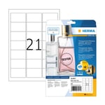 Afbeelding van Herma 8017 transparante etiketten | A4 | 63,5 x 38,1 mm | glashelder | 525 etiketten | HER8017