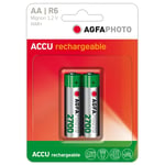 Afbeelding van Agfaphoto batterij Mignon AA | oplaadbaar | 2 stuks | AGF131-802800