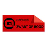 Afbeelding van Brother TZe-461 tape zwart op rood 36mm x 8m (huismerk) | STTZe-461