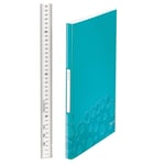 Afbeelding van Leitz 4632 WOW showalbum | A4 | ijsblauw metallic | 40 insteekhoezen | LEI46320051