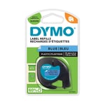 Afbeelding van DYMO S0721650 / 91205 plastic tape zwart op blauw 12mm (origineel) | 91205