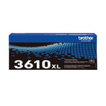 Afbeelding van Brother TN-3610XL toner cartridge zwart hoog capaciteit (origineel) | BROTN-3610XL