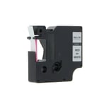 Afbeelding van DYMO S0720700 / 40915 tape rood op wit 9mm (huismerk) | ST40915