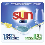Afbeelding van Sun All-In-1 Vaatwastabletten | Citroen | 47 stuks | QC-SU-00147