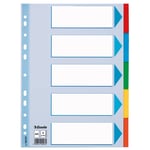 Afbeelding van Esselte 100191 A4 tabbladen | gekleurd karton | 5 tabs | 11-gaats | ESS100191