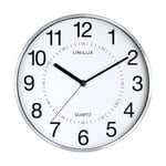 Afbeelding van Unilux Aria wandklok | kunststof | grijs | 28,5 cm | UNI400094280