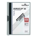Afbeelding van Durable 220010 Duraclip klemmap | A4 | grijs | tot 30 vel | DUR220010