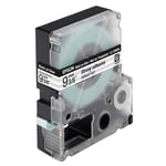 Afbeelding van Epson LC-3TBW9 extra klevende tape zwart op transparant 9 mm (9m) | EPSC53S624405
