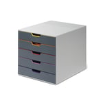 Afbeelding van Durable 760527 Varicolor ladeblok | kunststof | diverse kleuren | 5 lades | DUR760527