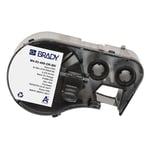 Afbeelding van Brady M4-82-499-OR-BK nylonweefsel labels zwart op oranje | 9,53 mm x 9,53 mm (origineel) | BRAM4-82-499-OR-BK