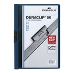 Afbeelding van Durable 220928 Duraclip klemmap | A4 | nachtblauw | tot 60 pagina’s | DUR220928