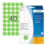 Afbeelding van Herma 2255 multifunctionele etiketten | 19 mm | groen | 1280 etiketten | HER2255