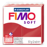 Afbeelding van Fimo 8020-2P klei soft | boetseerklei | kerstrood | 57 gram | STA8020-2P