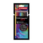 Afbeelding van Stabilo Aquacolor ARTY aquarel kleurpotlodenset | 12 stuks | STA1612-1-20