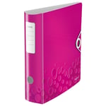 Afbeelding van Leitz 1106 Active WOW ordner | A4 | plastic | roze metallic | 75mm | LEI11060023