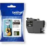 Afbeelding van Brother LC-421XLBK inktcartridge zwart hoge capaciteit (origineel) | BROLC-421XLBK
