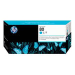 Afbeelding van HP C4821A nr. 80 printkop cyaan / printkopreiniger (origineel) | HPC4821A