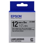 Afbeelding van Epson LK-4SBM tape zwart op metallic zilver 12mm (origineel) | EPSLK-4SBM