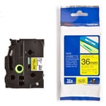 Afbeelding van Brother TZe-661 tape zwart op geel 36mm x 8m (origineel) | BROTZE661