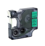 Afbeelding van DYMO 1805414 IND Rhino tape vinyl wit op groen 12mm (huismerk) | ST1805414