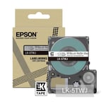 Afbeelding van Epson LK-5TWJ matte tape wit op transparant 18 mm (origineel) | EPSLK-5TWJ