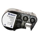 Afbeelding van Brady M4C-500-595-BK-WT vinyl labels wit op zwart | 12,70 mm x 7,62 m (origineel) | BRAM4C-500-595-BK-WT