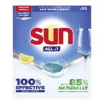 Afbeelding van Sun All-in-one Vaatwastabletten | Citroen | 86 stuks | QC-SUN-00214