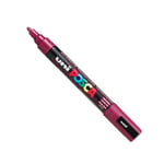 Afbeelding van POSCA PC-5M verfmarker | wijnrood | ronde punt | 1,8 - 2,5 mm | POSPC5MLV