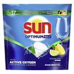 Afbeelding van Sun Optimum All-in-1 Vaatwastabletten | Citroen | 17 tabs | QC-SUN-00206
