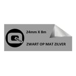 Afbeelding van Brother TZe-M951 tape zwart op mat zilver 24mm x 8m (huismerk) | STTZe-M951