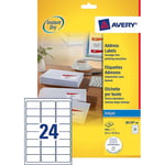 Afbeelding van Avery Zweckform J8159-40 adresetiketten | 63,5 mm x 33,9 mm | 960 etiketten | AVEJ8159-40
