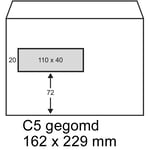 Afbeelding van Raadhuis dienstenvelop | gegomd | C5 | venster links | 162mm x 229mm | 500 stuks | RAARD-202060