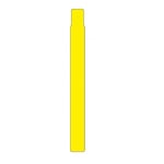 Afbeelding van Zebra Z-Band Splash 10012717-2K geel 25mm x 254mm 6 x 350 stuks (origineel) | ZEB10012717-2K