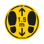 Afbeelding van Jalema vloersticker | houd 1,5m afstand | rond | gladde vloer | 2 stuks | 7999807