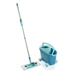 Afbeelding van Leifheit clean twist vloerwisser M ergo set met wieltjes | klittenband | 33 cm | QC-LEI-00187
