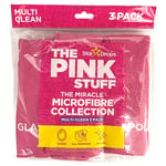 Afbeelding van The Pink Stuff Microvezel schoonmaak doek | roze | 3 stuks | TPS-MSDR3S