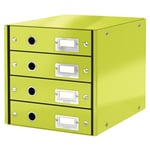 Afbeelding van Leitz 6049 WOW ladeblok | groen metallic | 4 laden | LEI60490064