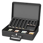 Afbeelding van Maul 5631690 luxe stalen geldkist | metaal | zwart | met slot | MAU5631690