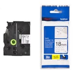 Afbeelding van Brother TZe-SE4 veiligheidstape zwart op wit 18mm x 8m (origineel) | BROTZe-SE4