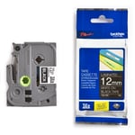 Afbeelding van Brother TZe-335 tape wit op zwart 12mm x 8m (origineel) | BROTZE335