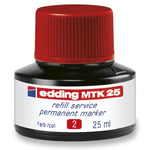 Afbeelding van Edding MTK 25 navulling | rood | 25 ml | EDD4-MTK25002