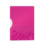 Afbeelding van Leitz 4185 WOW colorclip map | roze metallic | LEI41850023