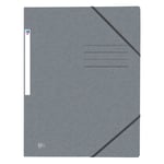Afbeelding van Oxford 400116327 Top File+ elastomap | A4 | 3-klepsmap | karton | grijs | 200 vel | OXF400116327