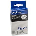 Afbeelding van Brother TC-101 tape zwart op transparant 12mm x 7,7m (origineel) | BROTC-101